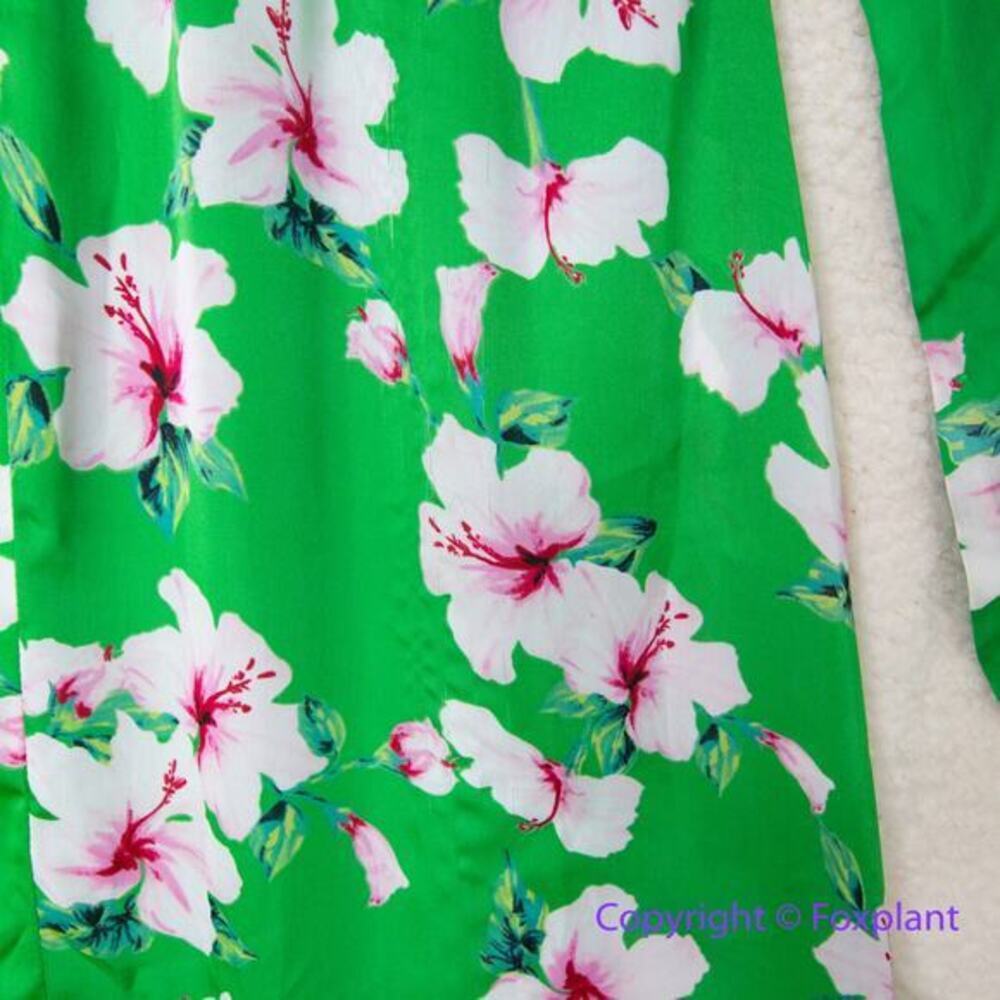 New! *Flawed" White House Black Market Floral Satin Fit & Flare Dress, size 2 - Picture 13 of 16